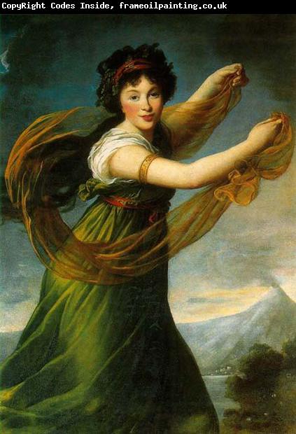 elisabeth vigee-lebrun Portrait of Pelagie Sapiezyna nee Potocka.